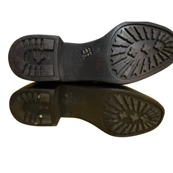 Coach Zena Shearling Lined Leather & Suede Moto Boots Black Women’s 8B - Picture 4 of 7